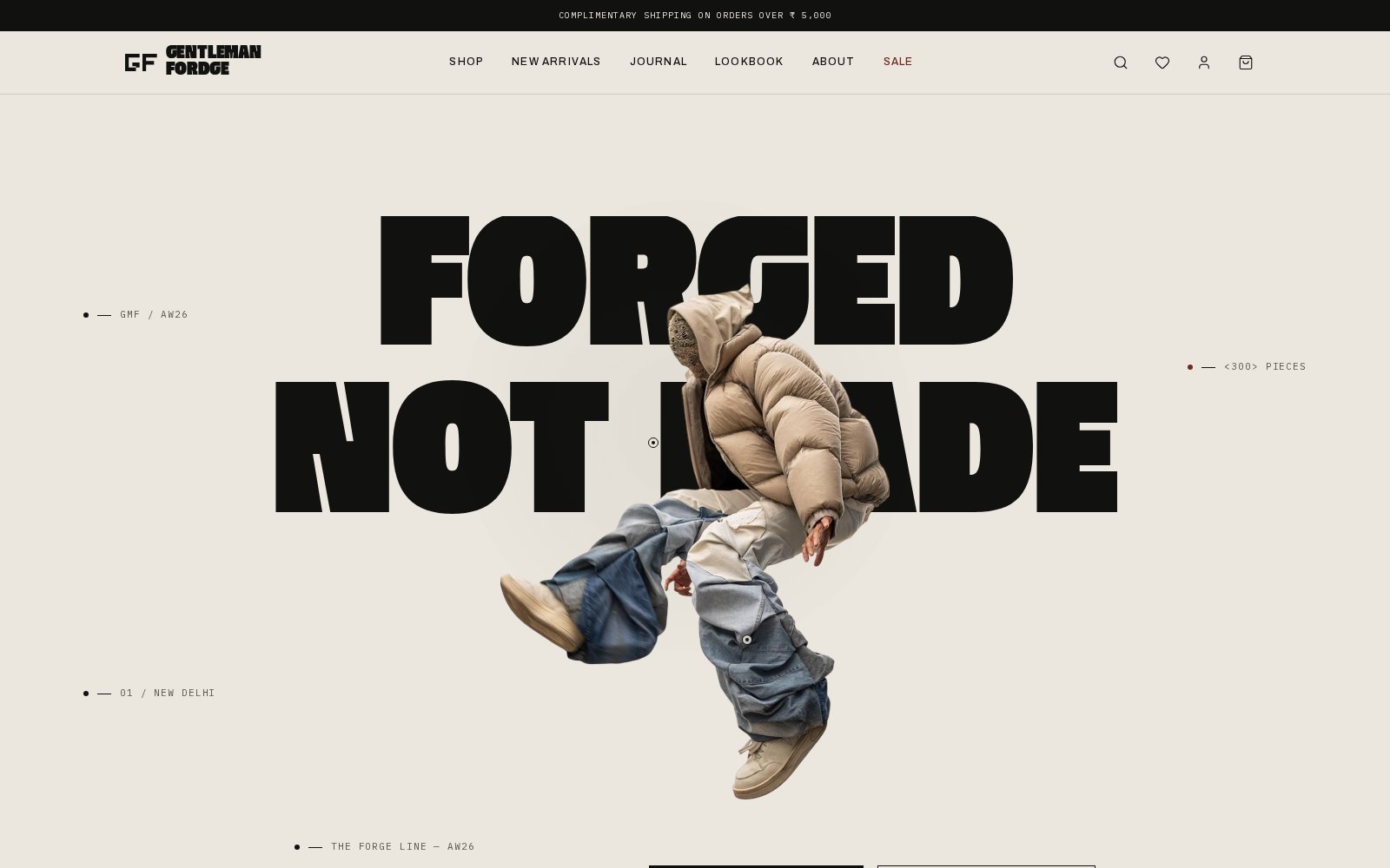 Gentleman Fordge website preview